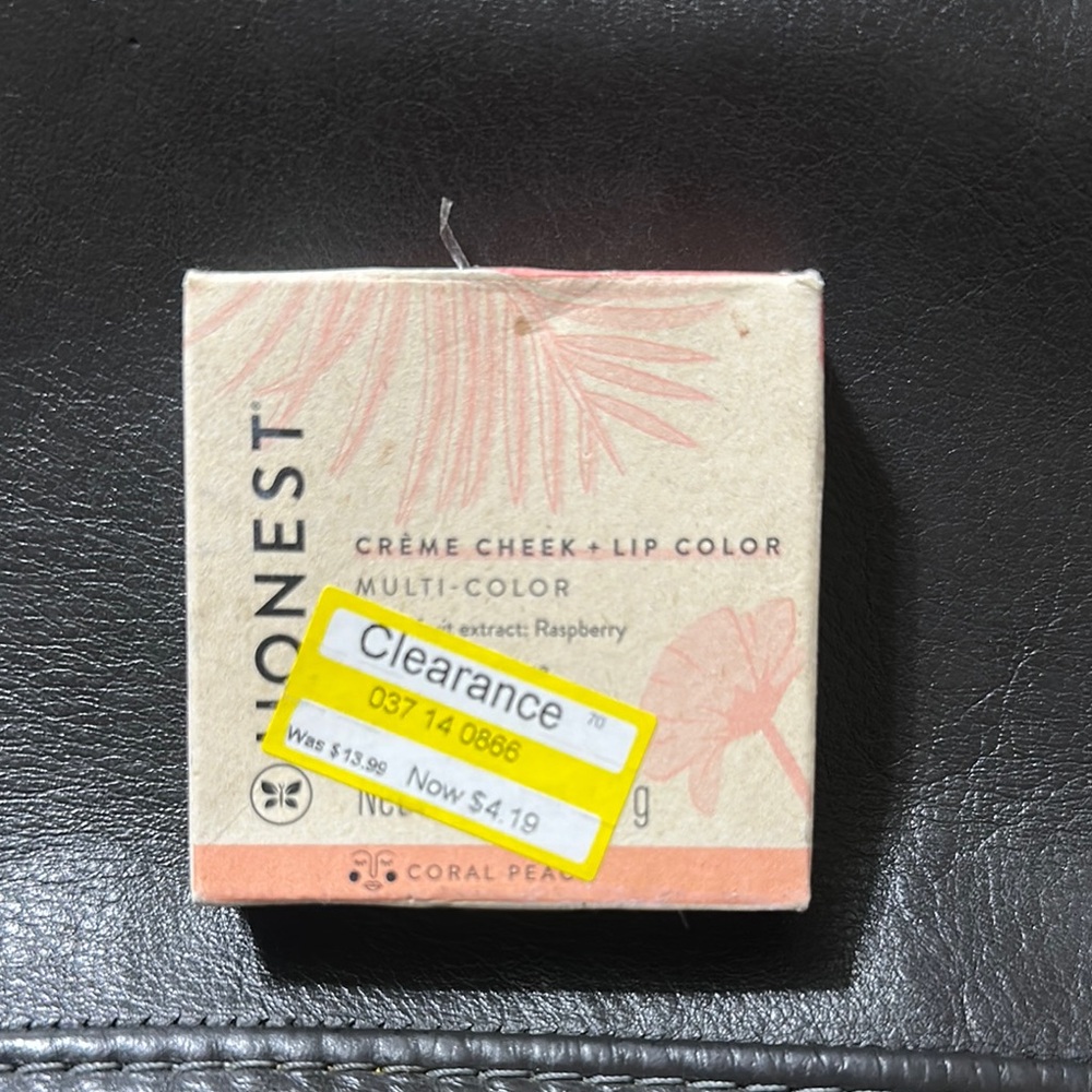Honest Creme Cheek + Lip Color in Coral Peach